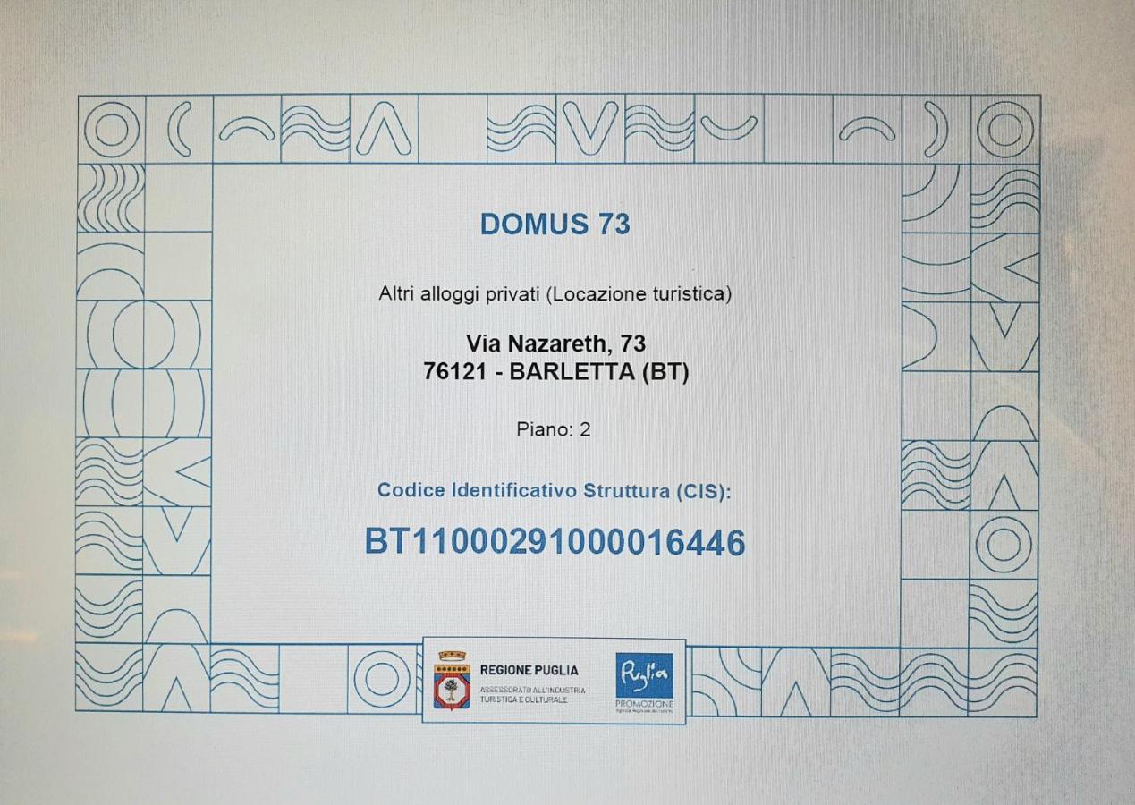 Domus 73 Apulian Holidays Барлетта Экстерьер фото